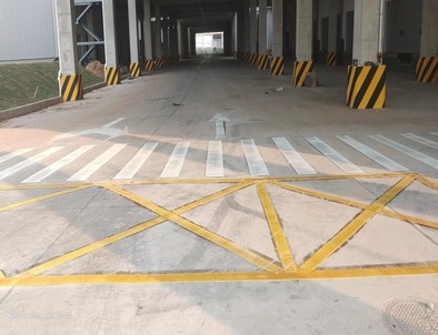 包头包头厂区道路标线施工